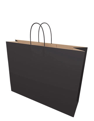 Black Kraft Paper Bag - Boutique