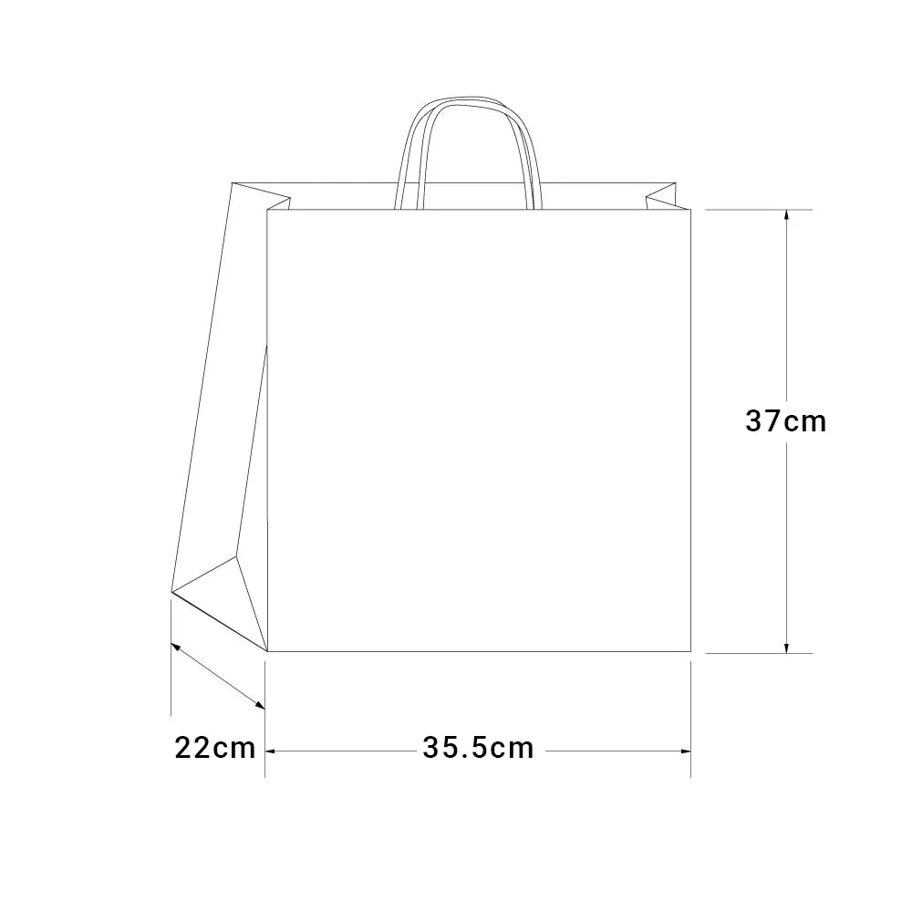 Jumbo Twist Handle Kraft Paper Bags