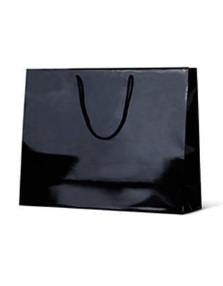 Black Gloss Laminated Paper Bags - XX Large