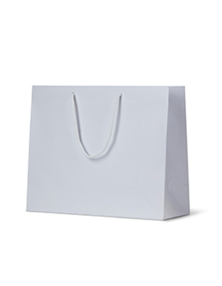 White Matte Laminated Paper Bags - X Large