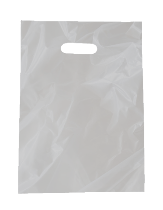 Gloss Plastic Bags Small - White