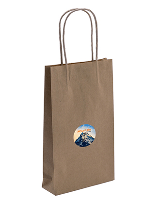 Brown Paper Bag - Baby with Medium Circle Sticker Bundle