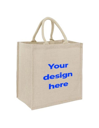Jute Tote Bag - Grocery - Custom Printed