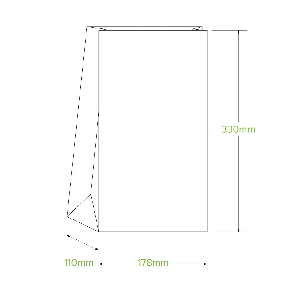 SOS 12 - White Paper Grocery Bag