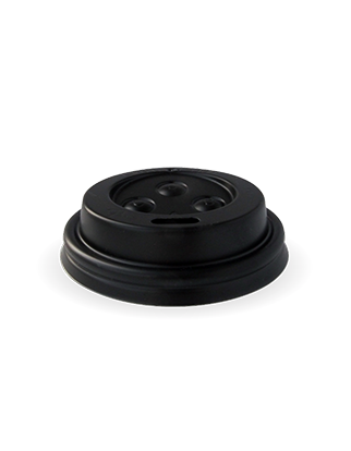 63mm PS Black Sipper 4oz Lid