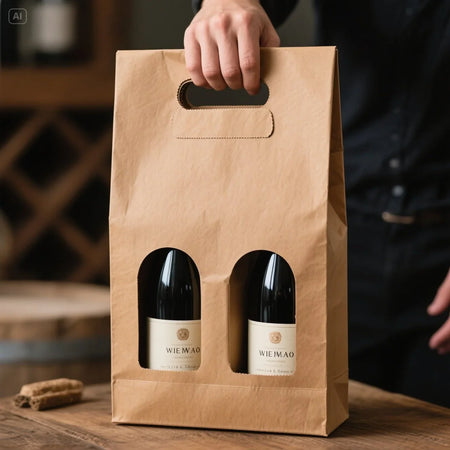 Wine Paper Bags Are Built to Protect Bottles