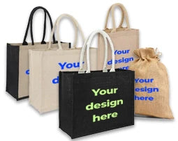 Jute Tote Bags - Custom Printed