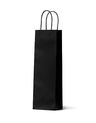 1 Bottle Black Kraft Paper Wine Bags