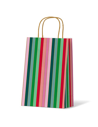 Merry Stripe Gift Bag - Medium