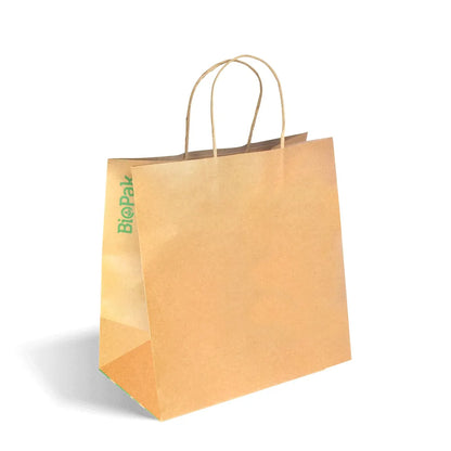 Large Twist Handle Kraft Paper Bags
