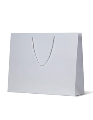 White Matte Laminated Paper Bags - XX Large