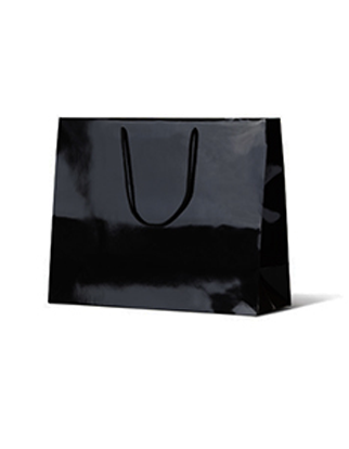 Black Gloss Laminated Paper Bags - X Large