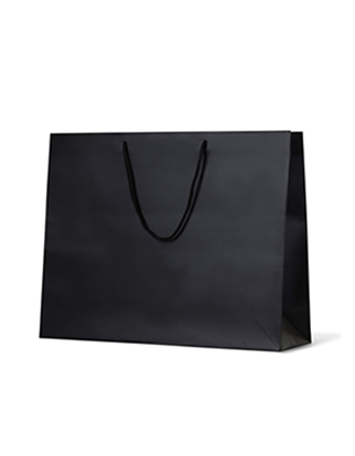 Black Matte Laminated Paper Bags - X Large