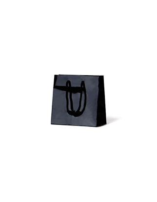 Black Gloss Laminated Paper Bags - Small