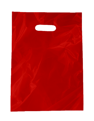 Gloss Plastic Bags Small - Red