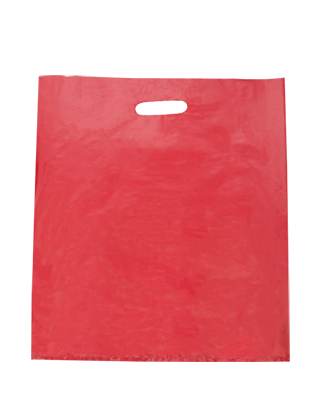 Gloss Plastic Bags Large - Red