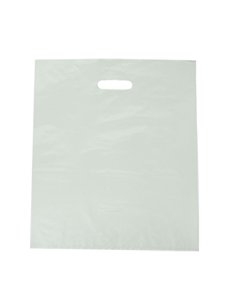 Gloss Plastic Bags Large - White