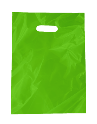 Gloss Plastic Bags Small - Green
