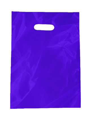 Gloss Plastic Bags Small - Purple