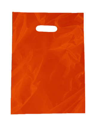 Gloss Plastic Bags Small - Orange