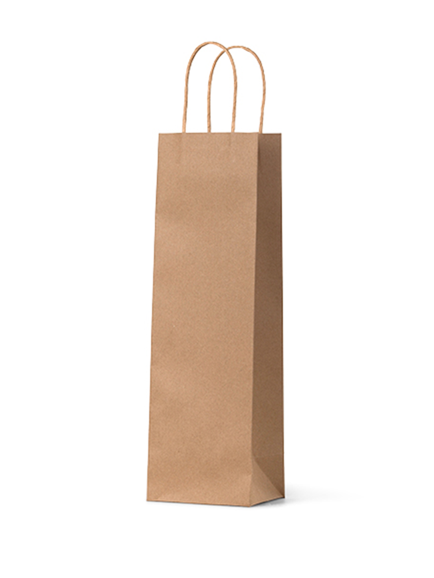 1 Bottle Brown Paper Wine Bags