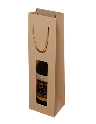 1 Bottle Wine Bags with Window