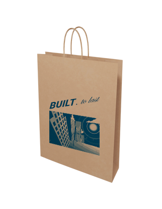 Brown Kraft Paper Bag- Medium - Custom Printed