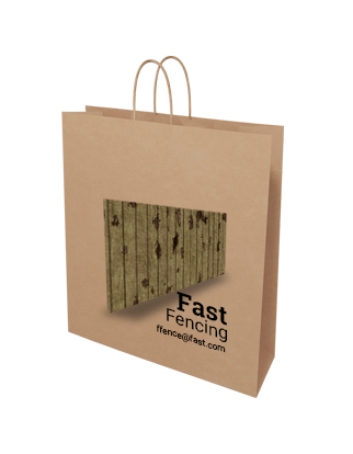 Brown Kraft Paper Bag - Large - Custom Printed