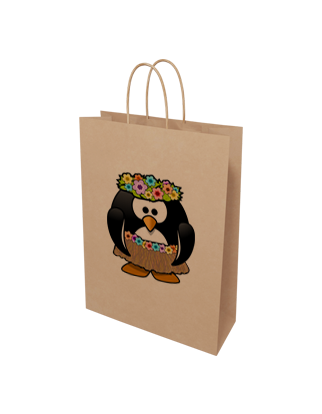 Brown Kraft Paper Bag - Midi - Custom Printed