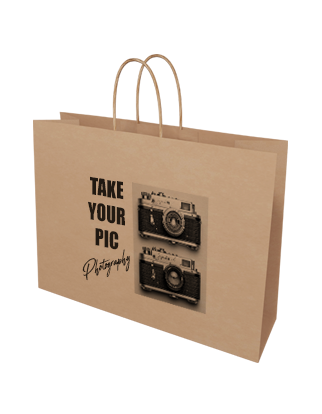 Brown Kraft Paper Bag - Midi Boutique -Custom Printed