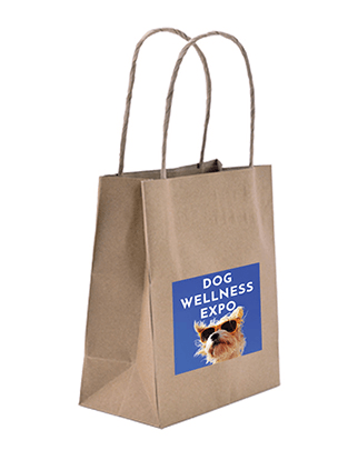 Brown Paper Bag - Bambino with Square Sticker Bundle