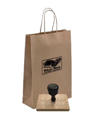 Large Plus Wood Mount Rubber Stamp