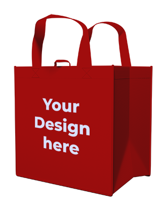 All Purpose Tote Bag - Red (Custom Printed)