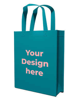 Portrait Tote Bag - Teal (Custom Printed)