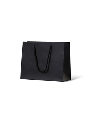 Black Matte Laminated Paper Bags - Medium