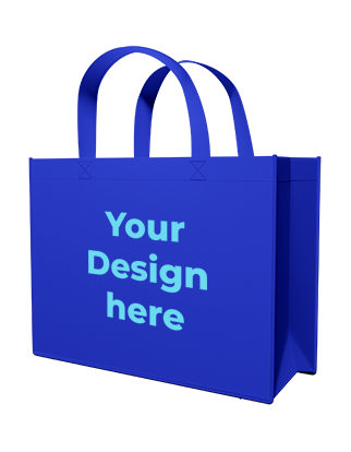 Landscape Tote Bags - Blue (Custom Printed)