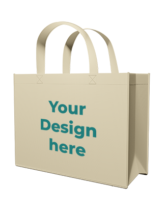 Landscape Tote Bags - Sand (Custom Printed)