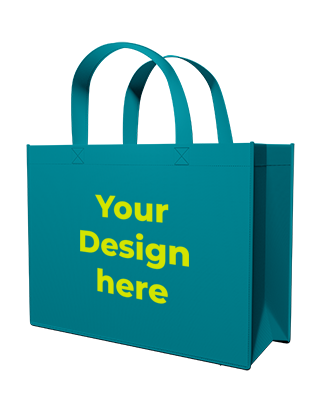 Landscape Tote Bags - Teal (Custom Printed)