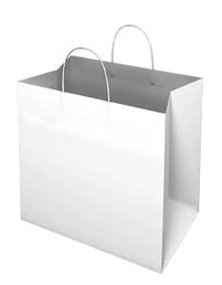 White Kraft Paper Bag - Takeaway Large