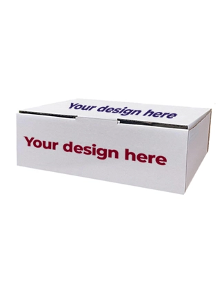 Custom Printed White Mailing Box (31 x 23 x 10.5cm)
