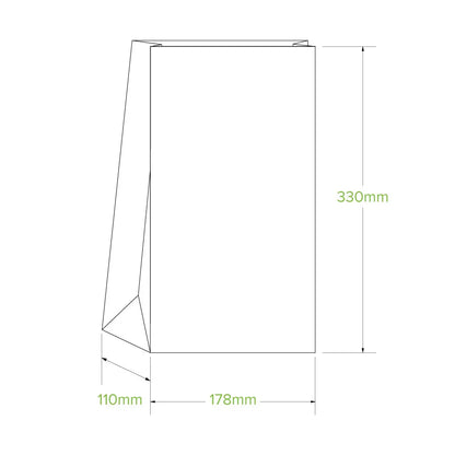 SOS 12 - White Paper Grocery Bag