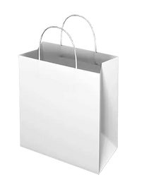 White Paper Bags - Midi Wide Gusset
