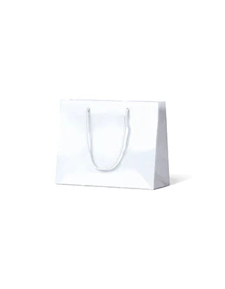White Matte Laminated Paper Bags - Medium