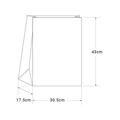 SOS 20 - White Paper Grocery Bag