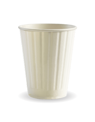 390ml / 12oz (90mm) White Double Wall BioCup