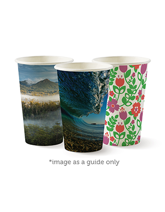 350ml / 12oz (80mm) Single Wall Art Series BioCup