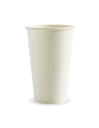 510ml / 16oz (90mm) White Single Wall BioCup