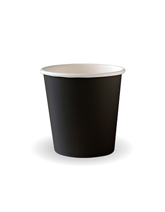 120ml / 4oz Black Aqueous Single Wall BioCups