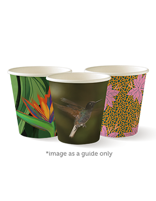 230ml / 6oz (80mm) Art Series Single Wall BioCup