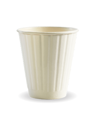 295ml / 8oz (90mm) White Double Wall BioCup